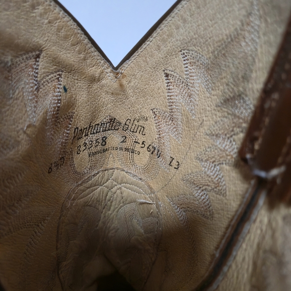 Panhandle Slim Lizard Leather Cowboy Boots Mens Size 8.5 D 83358 Exotic Western - Picture 3 of 16